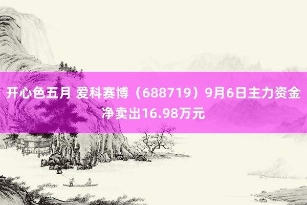 开心色五月 爱科赛博（688719）9月6日主力资金净卖出16.98万元
