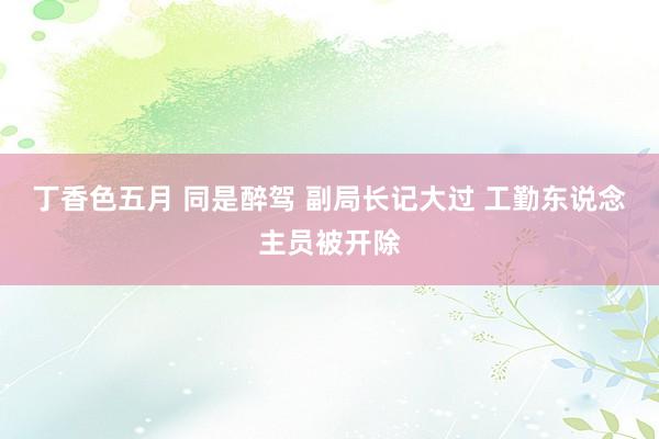 丁香色五月 同是醉驾 副局长记大过 工勤东说念主员被开除