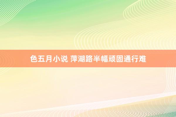 色五月小说 萍湖路半幅顽固通行难