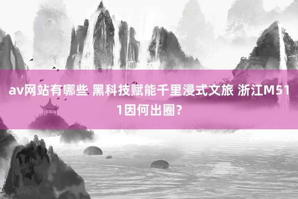 av网站有哪些 黑科技赋能千里浸式文旅 浙江M511因何出圈？
