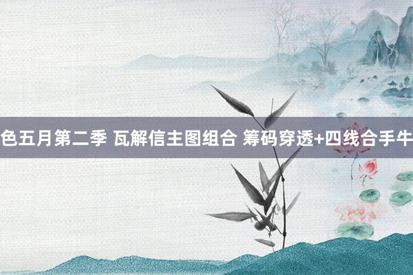 色五月第二季 瓦解信主图组合 筹码穿透+四线合手牛