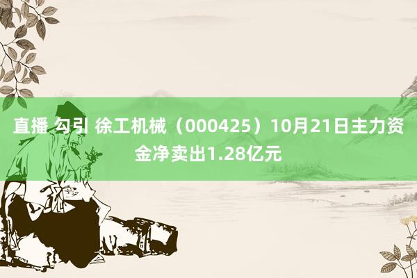 直播 勾引 徐工机械（000425）10月21日主力资金净卖出1.28亿元