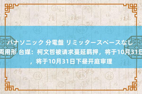 パナソニック 分電盤 リミッタースペースなし 露出・半埋込両用形 台媒：柯文哲被请求蔓延羁押，将于10月31日下昼开庭审理