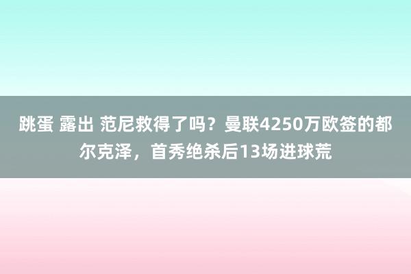 跳蛋 露出 范尼救得了吗？曼联4250万欧签的都尔克泽，首秀绝杀后13场进球荒