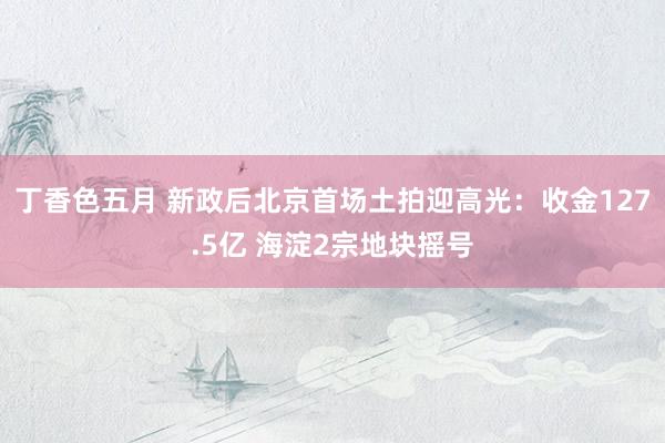 丁香色五月 新政后北京首场土拍迎高光：收金127.5亿 海淀2宗地块摇号