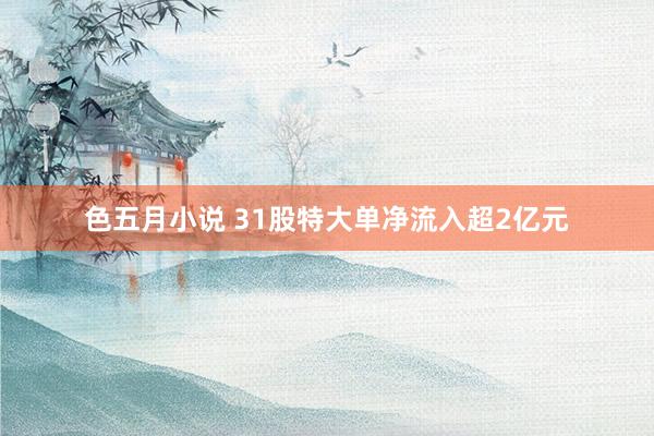 色五月小说 31股特大单净流入超2亿元