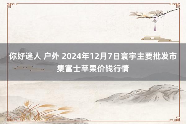 你好迷人 户外 2024年12月7日寰宇主要批发市集富士苹果价钱行情