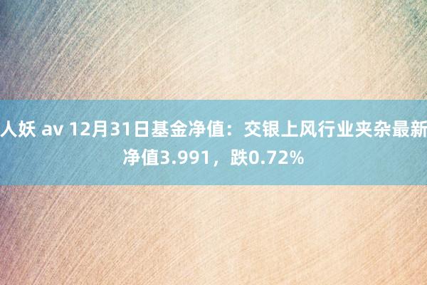 人妖 av 12月31日基金净值：交银上风行业夹杂最新净值3.991，跌0.72%