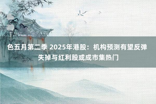 色五月第二季 2025年港股：机构预测有望反弹 失掉与红利股或成市集热门