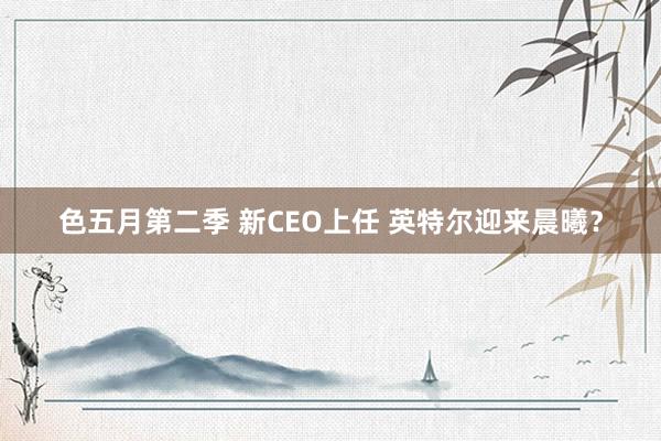色五月第二季 新CEO上任 英特尔迎来晨曦？