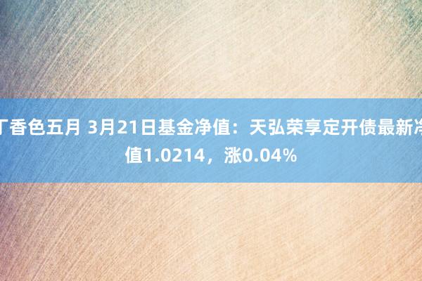 丁香色五月 3月21日基金净值：天弘荣享定开债最新净值1.0214，涨0.04%