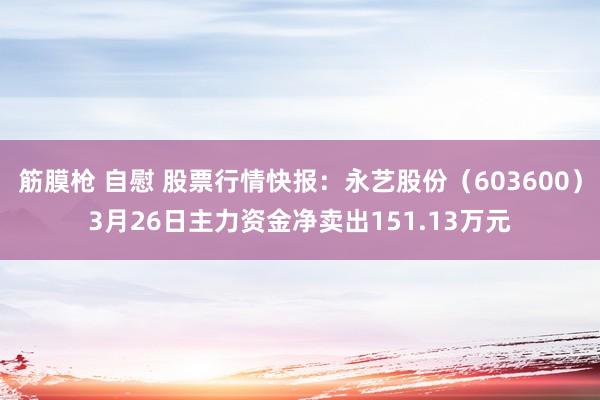 筋膜枪 自慰 股票行情快报：永艺股份（603600）3月26日主力资金净卖出151.13万元