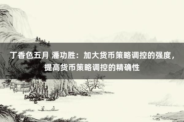 丁香色五月 潘功胜：加大货币策略调控的强度，提高货币策略调控的精确性