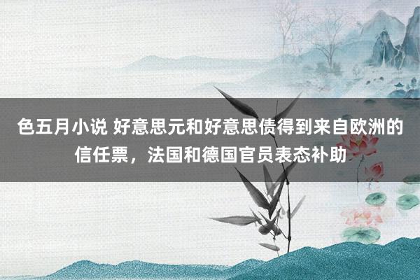 色五月小说 好意思元和好意思债得到来自欧洲的信任票，法国和德国官员表态补助