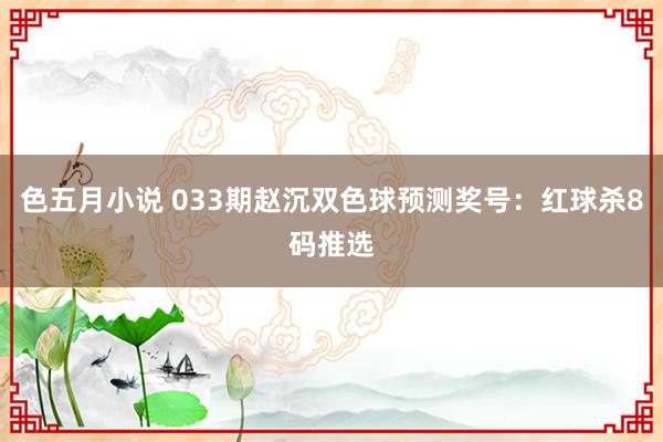 色五月小说 033期赵沉双色球预测奖号：红球杀8码推选